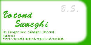 botond sumeghi business card